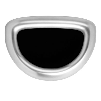 simplehuman 60 Liter / 15.9 Gallon Large Semi-Round Open Top Trash Can, Commercial Grade Heavy Gauge Brushed Stainless Steel