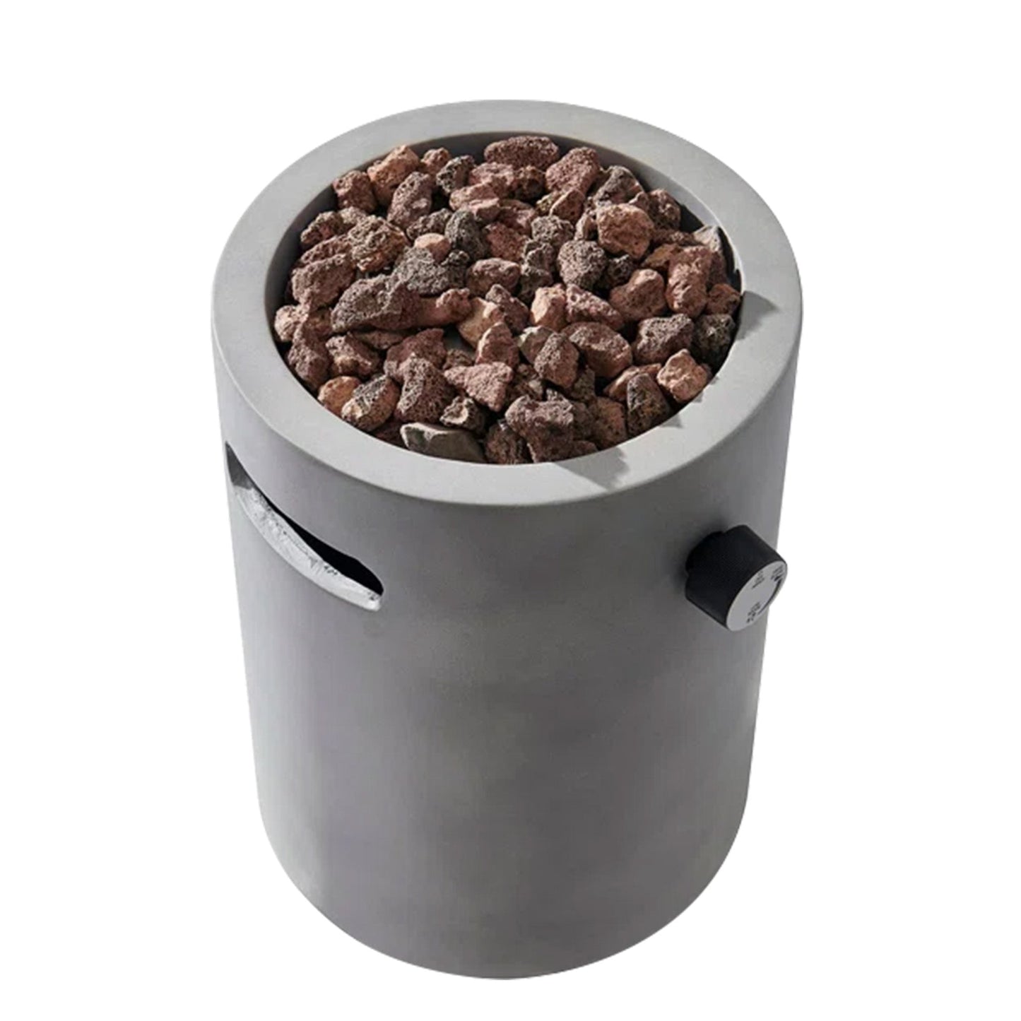 Four Seasons Courtyard 10,000 BTU 10 Inch Round Column Portable Gas Fire Pit - Home OXO