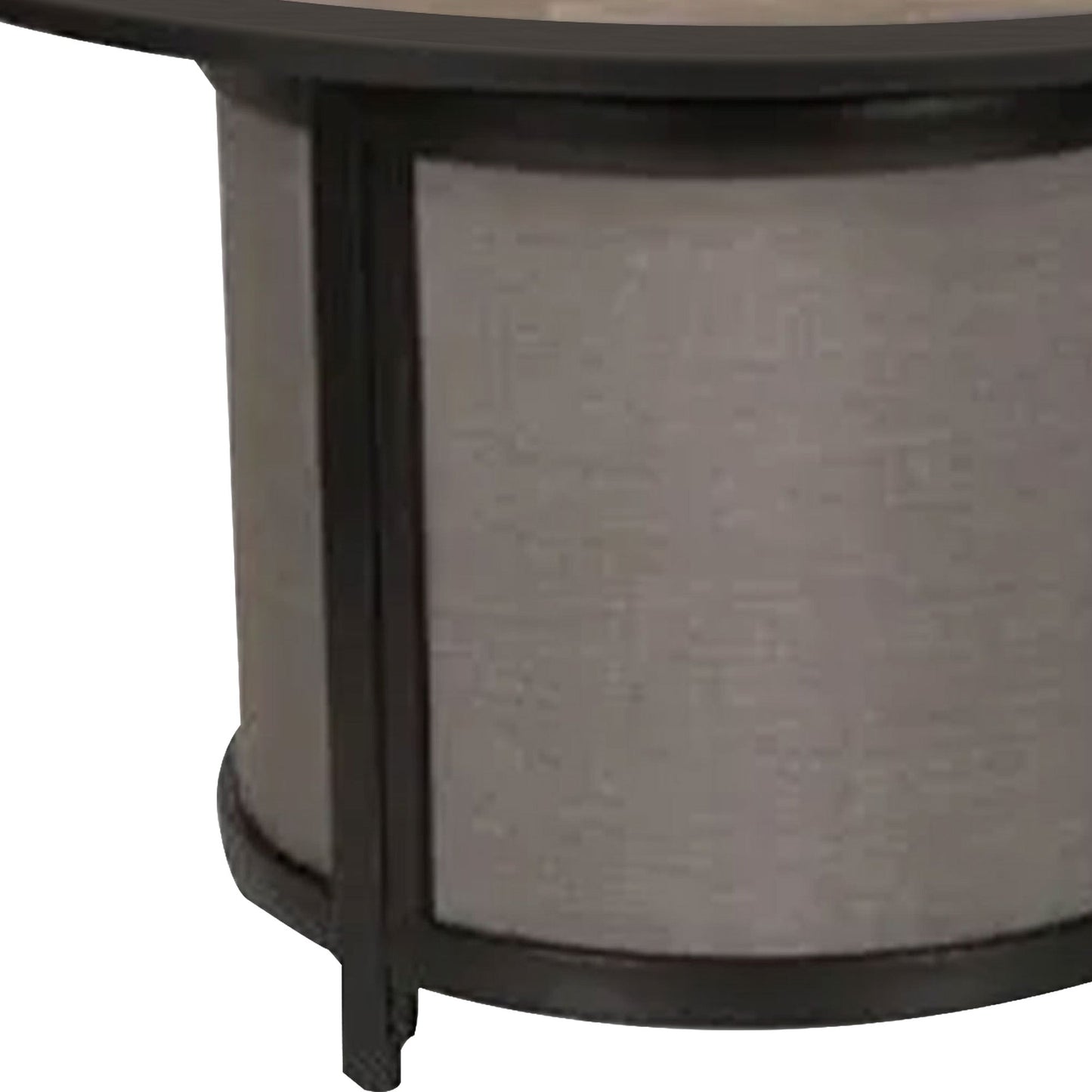 Four Seasons Courtyard Edison Park 54 Inch LP Gas Fire Pit Table, Gray Finish - Home OXO