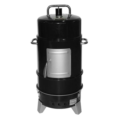 Grill Boss Vertical Charcoal Smoker, 4 Tier, 564 Square Inch Cooking Area, Black - Home OXO