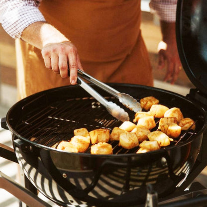 Loco Cookers 22.5 Inch SmartTemp Kettle Grill with Cart and Backlit LCD, Black - Home OXO