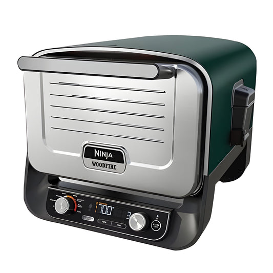 Ninja Woodfire 8-in-1 Outdoor Smoker Pizza Oven with 5 Pizza Settings, Green - Home OXO
