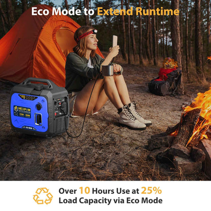 NEXPOW 3000W Portable Inverter Generator, Gasoline Power Lightweight for Backup Home & Camping, Eco-Mode Feature, Parallel Capability, Overload Protection