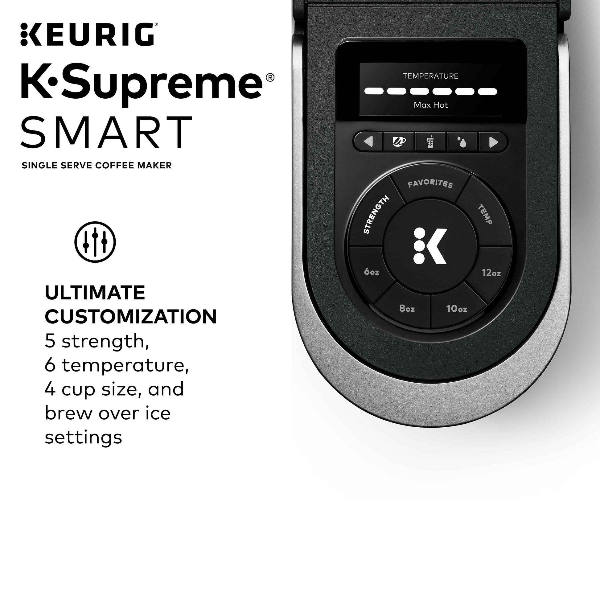 Keurig K-Supreme Smart Single Serve Coffee Maker - Black