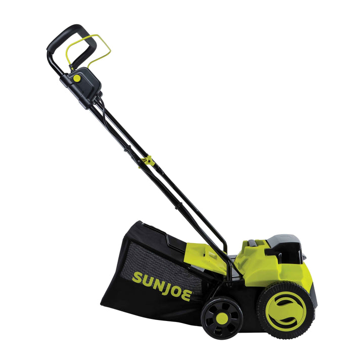 Sun Joe 14" Cordless Brushless Dethatcher + Scarifier, 5 Positions, 2 x 4.0-Ah Batteries & Charger