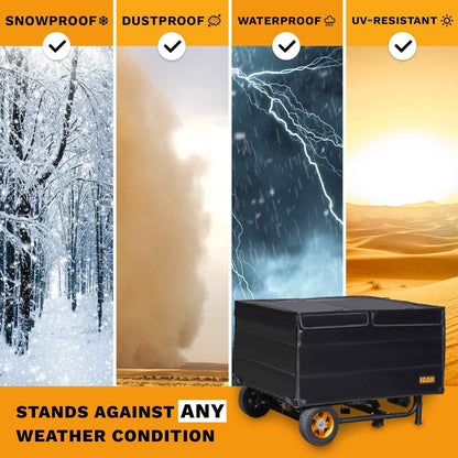 IGAN Generator Tent Waterproof Portable Cover for 3500–12000 Watt 9,2 lb. Black