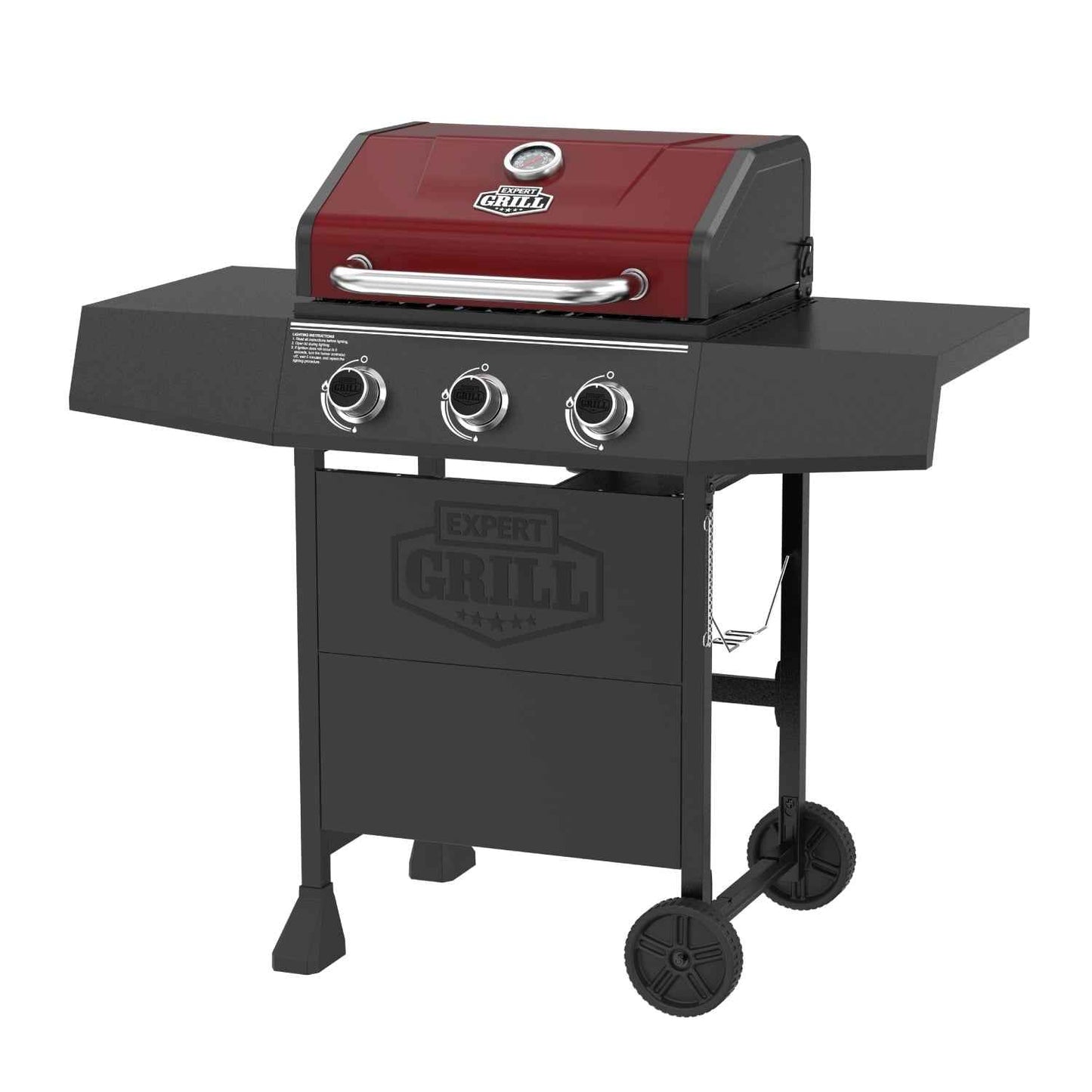 Expert Grill 3 Burner Propane Gas Grill in Red
