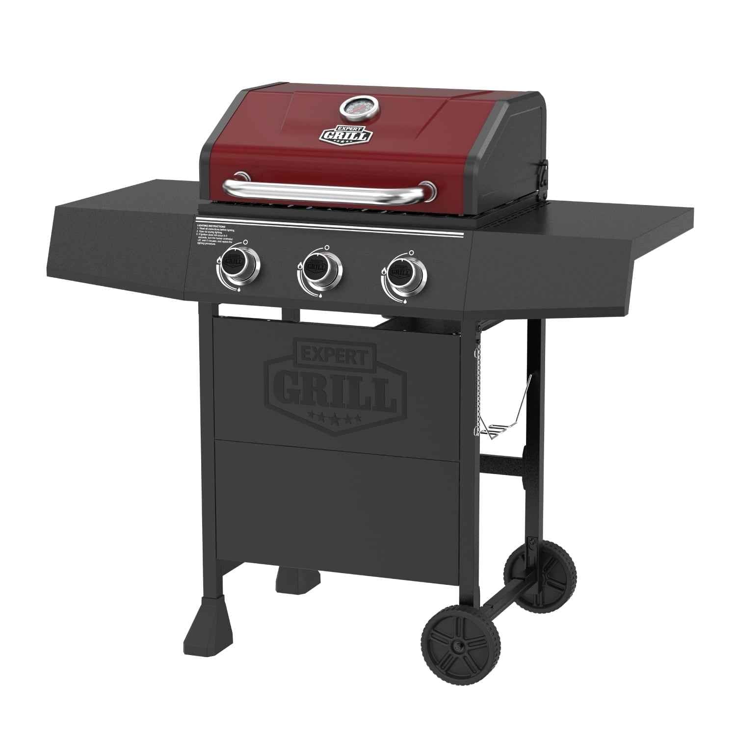 Expert Grill 3 Burner Propane Gas Grill in Red