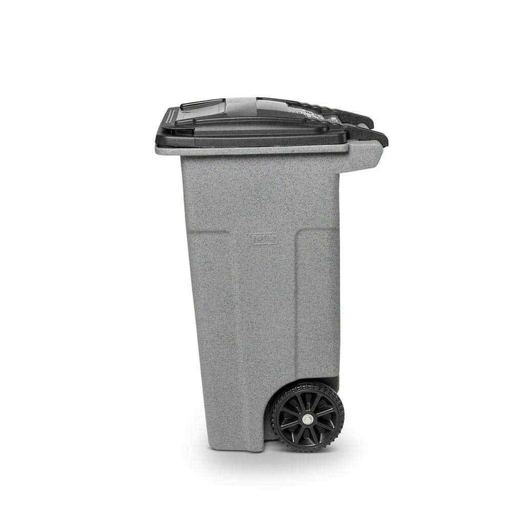Toter Trash Can Graystone with Wheels and Lid, 32 Gallon