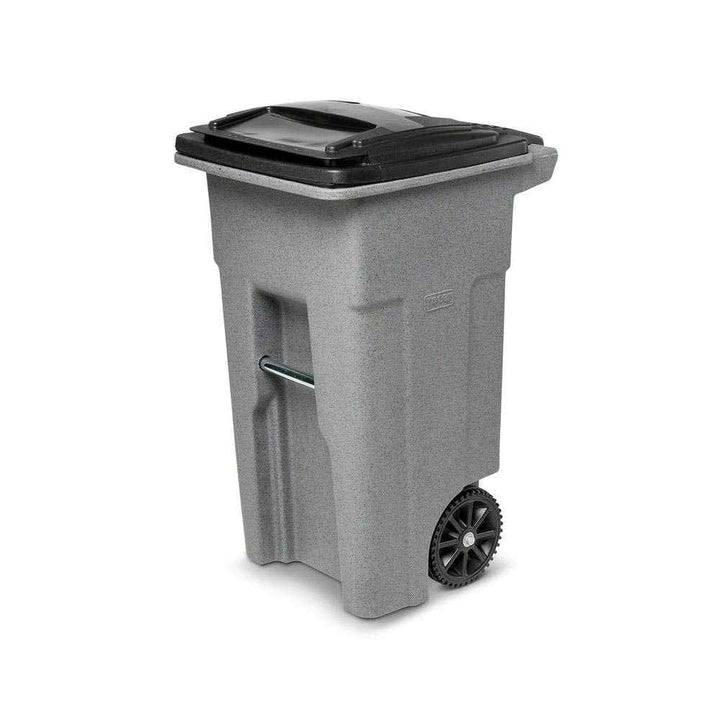 Toter Trash Can Graystone with Wheels and Lid, 32 Gallon