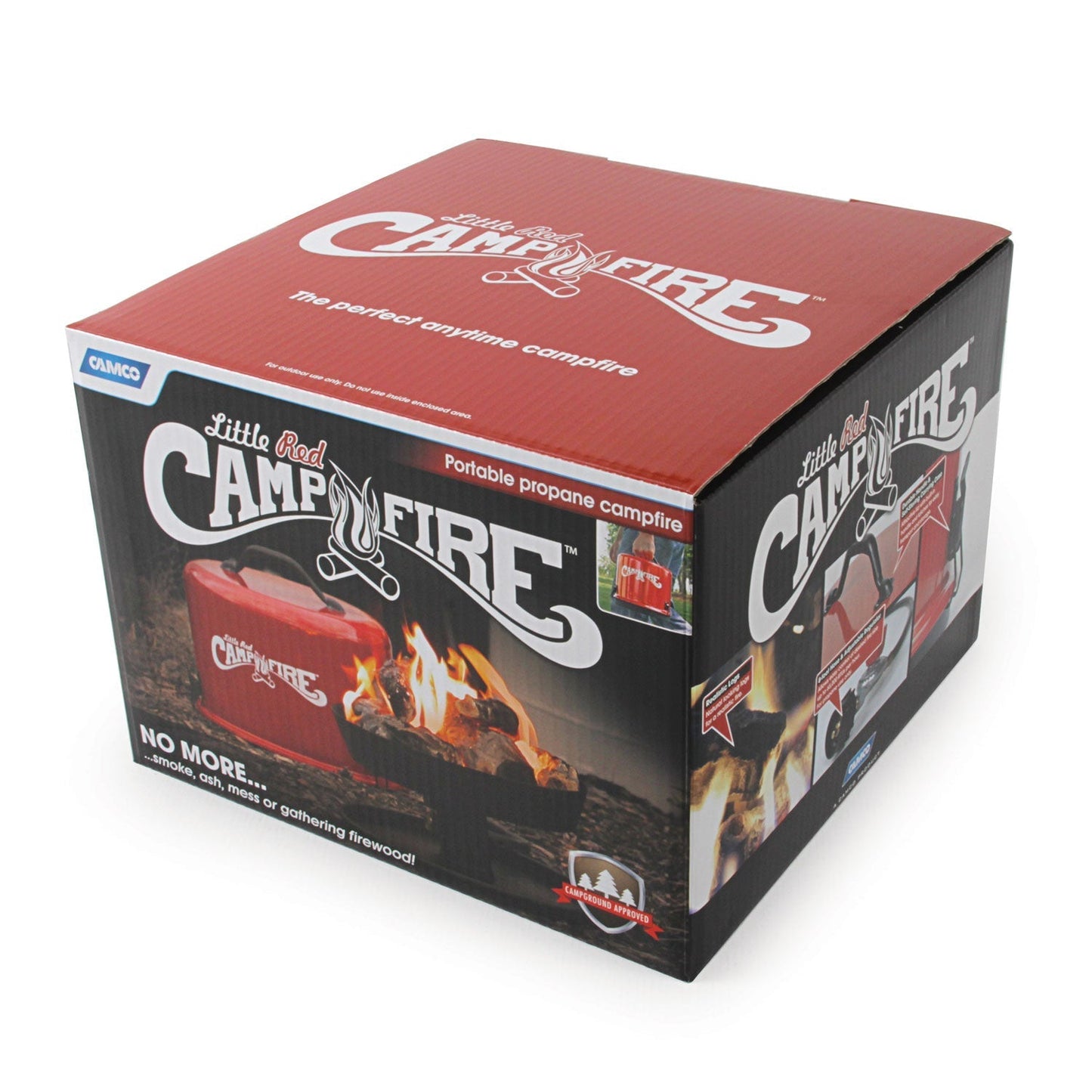 Camco Little Red Outdoor Portable Tabletop Propane Heater Fire Pit 11.25 Inch - Home OXO