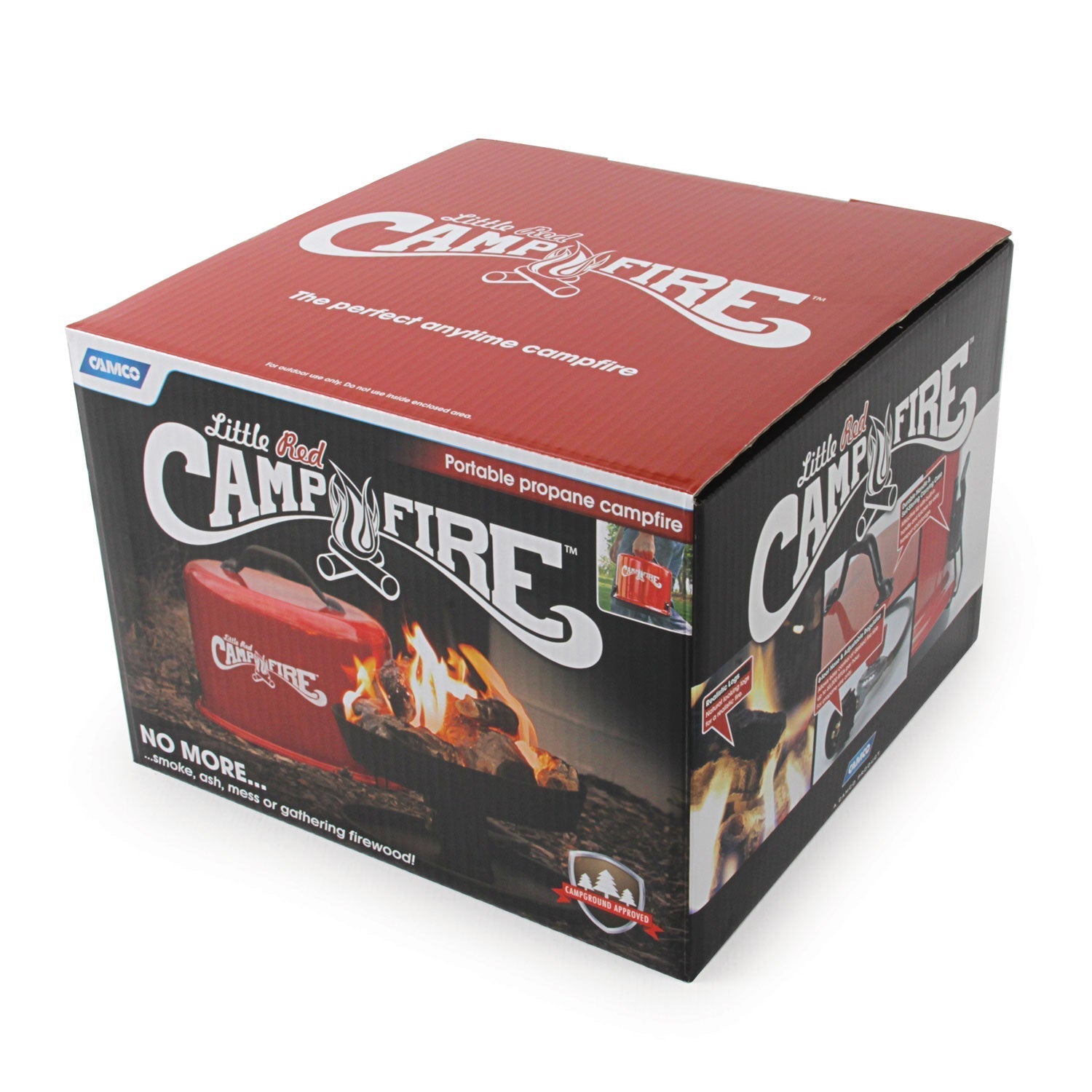 Camco Little Red Outdoor Portable Tabletop Propane Heater Fire Pit 11.25 Inch - Home OXO