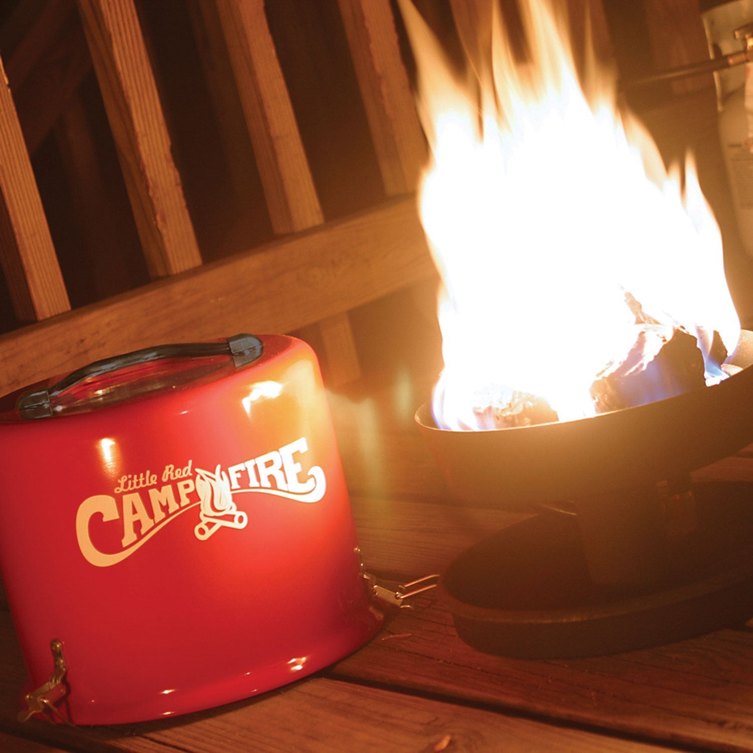 Camco Little Red Outdoor Portable Tabletop Propane Heater Fire Pit 11.25 Inch - Home OXO