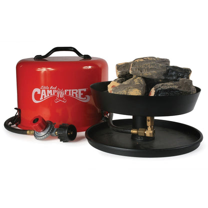 Camco Little Red Outdoor Portable Tabletop Propane Heater Fire Pit 11.25 Inch - Home OXO