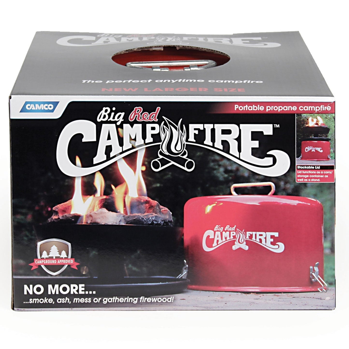Camco Big Red Outdoor Portable Tabletop Propane Heater Fire Pit, 13.25 Inch - Home OXO