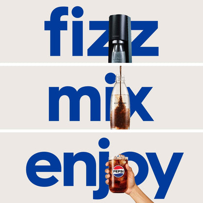 SodaStream Terra (Black) Sparkling Water Maker with CO2 and Carbonating Bottle