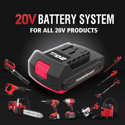 PowerSmart 40V Cordless Leaf Blower, 450 CFM 130 mph, Includes 2 x 2.0Ah Batteries & Chargers