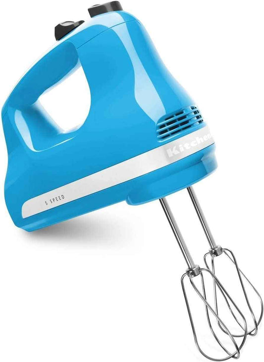KitchenAid KHM512CL 5-Speed Ultra Power Hand Mixer Crystal Blue