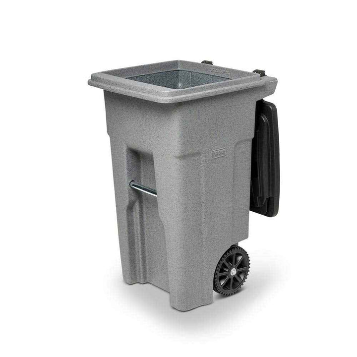 Toter Trash Can Graystone with Wheels and Lid, 32 Gallon