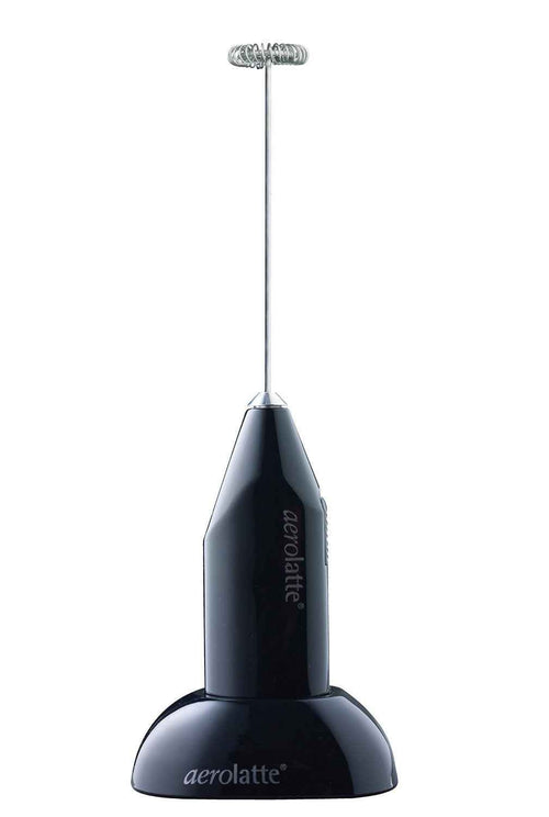 Aerolatte Electric Hand Held Milk Frother with Stand – Black