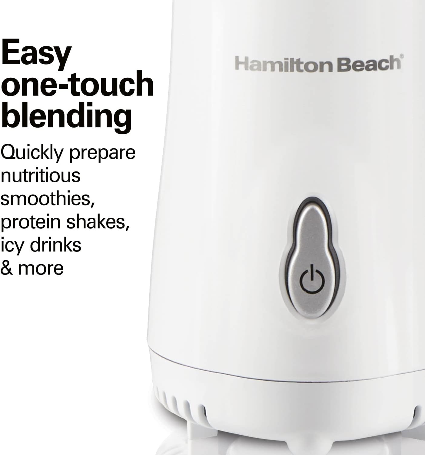 Hamilton Beach Single-Serve Personal Blender – White – 14oz