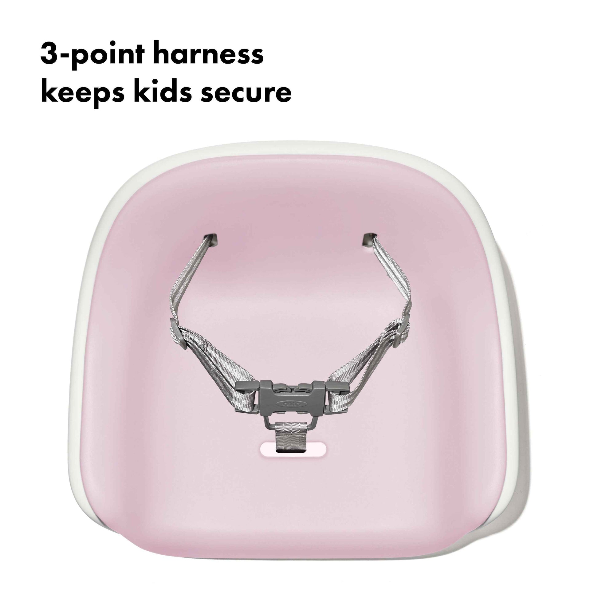 OXO Tot Nest Booster Seat with Straps, Blossom, for Toddlers Ages 1-3 Years