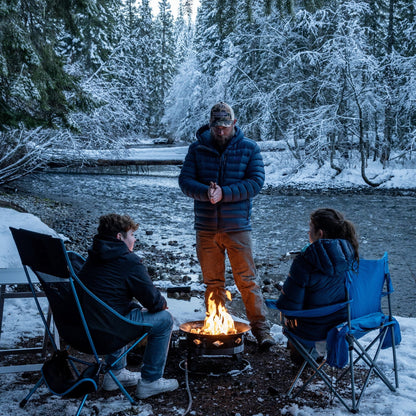 Flame King 19-inch Portable Smokeless Propane Fire Pit with Self-Igniter, 58,000 BTU - Home OXO