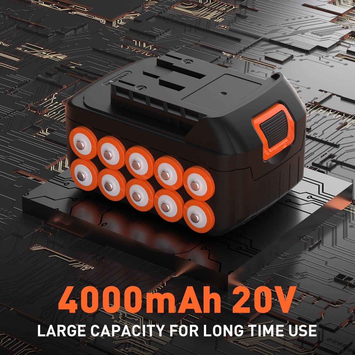 Maxlander 13" Cordless Lawn Mower, 2-in-1 Battery Powered Lawn Mower with Brushless Motor, 5-Position Height Adjustment