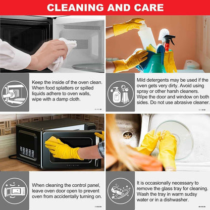 Galanz Retro Countertop Microwave Oven with Auto Cook & Reheat, Defrost, Quick Start Functions, Easy Clean with Glass Turntable, Pull Handle, .9 cu ft, Black