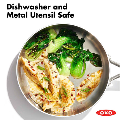 OXO Mira 12" Tri-Ply Stainless Steel Skillets and Frying Pan