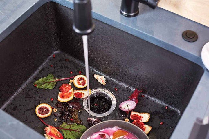 Moen GX50C Prep Series 1/2 HP Continuous Feed Garbage Disposal with Sound Reduction, Power Cord Included, Black