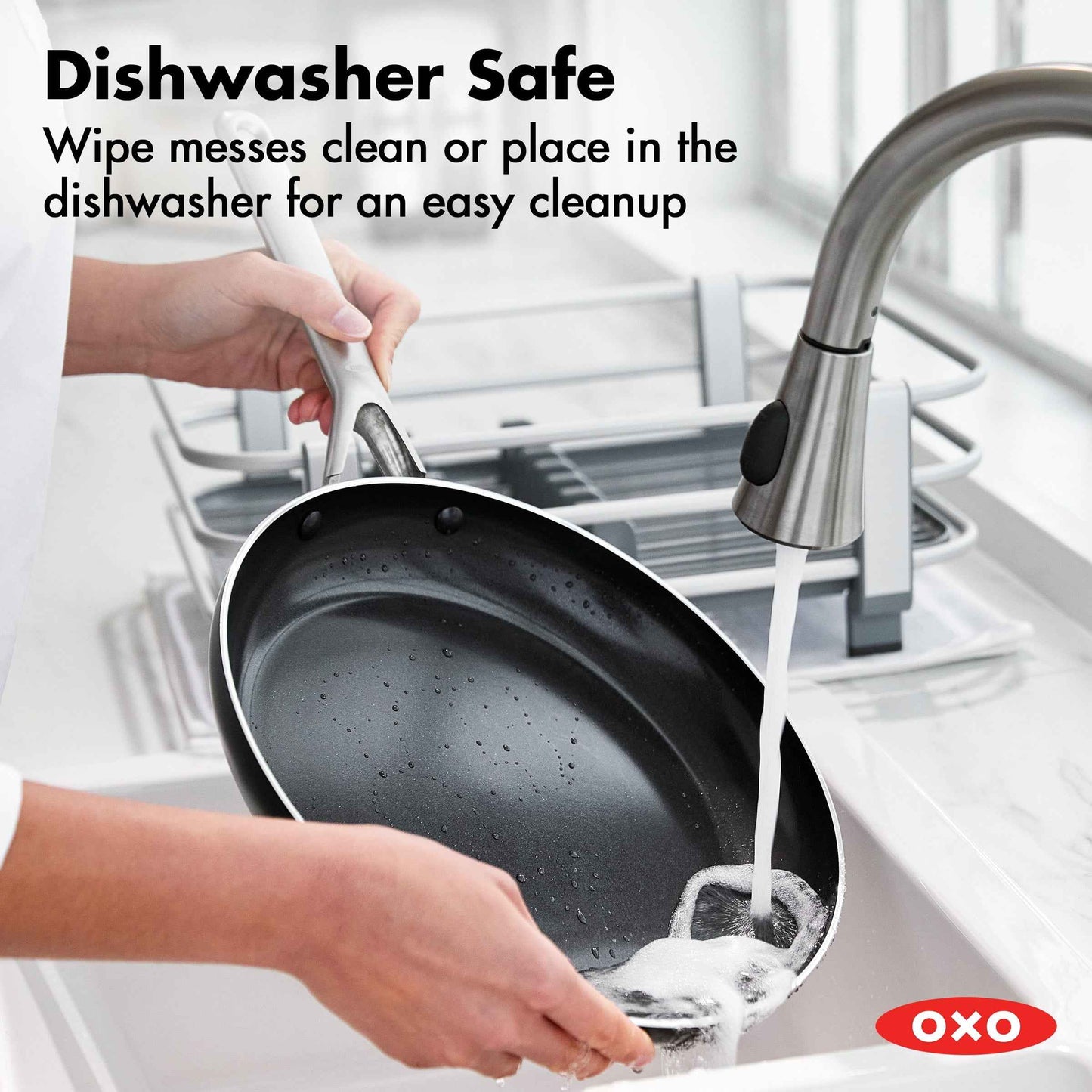 OXO 12 Piece Nonstick Aluminum Cookware Set, Matte