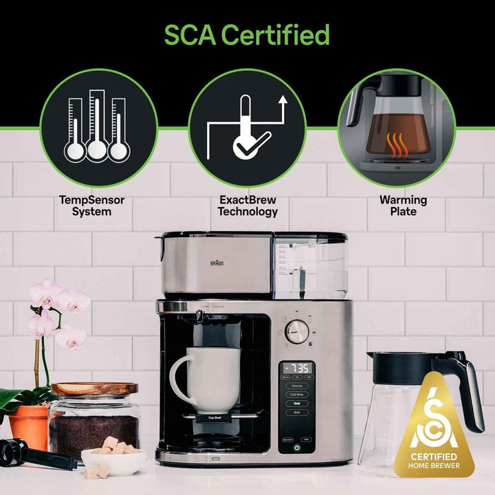 Braun MultiServe Drip Coffee, Single Serve Brewer, KF9270SI