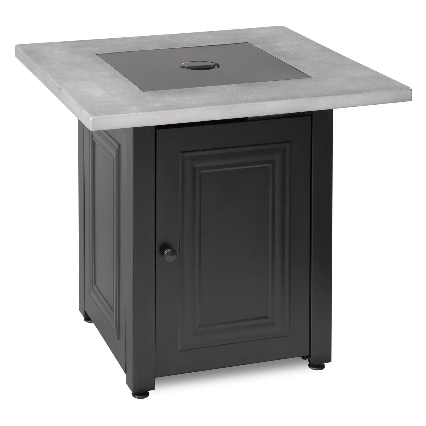 Endless Summer 28-Inch "The Wakefield " Square Propane Gas  Outdoor Fire Pit - Grey & Black - Home OXO