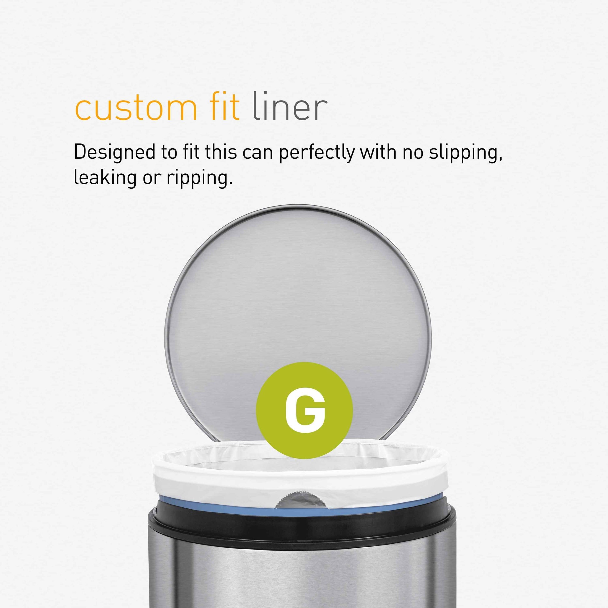 simplehuman 30 Liter / 8 Gallon Round Step Trash Can, Brushed Stainless Steel