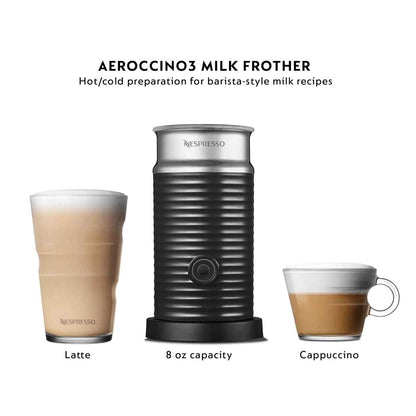 De'Longhi 990359462 Nespresso Vertuo Next Deluxe With Milk Frother, Dark Grey