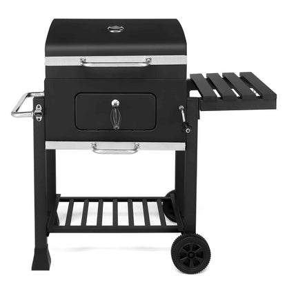 Ktaxon BBQ Grill Outdoor Charcoal Grill Smoker for Patio Backyard,Black