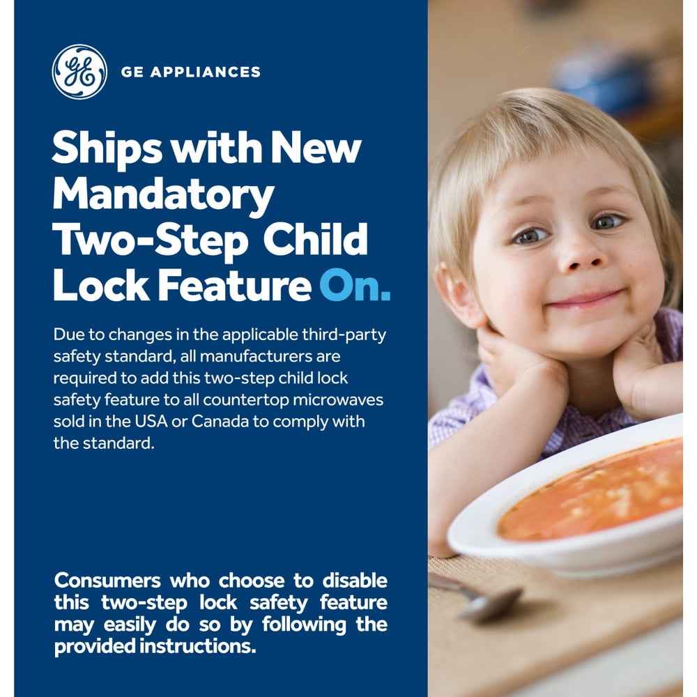 GE 1.1 cu. ft. Countertop Microwave Oven 950 Watts, Stainless Steel