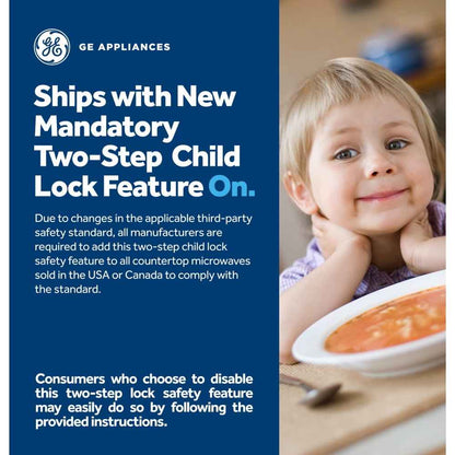 GE 1.1 cu. ft. Countertop Microwave Oven 950 Watts, Stainless Steel