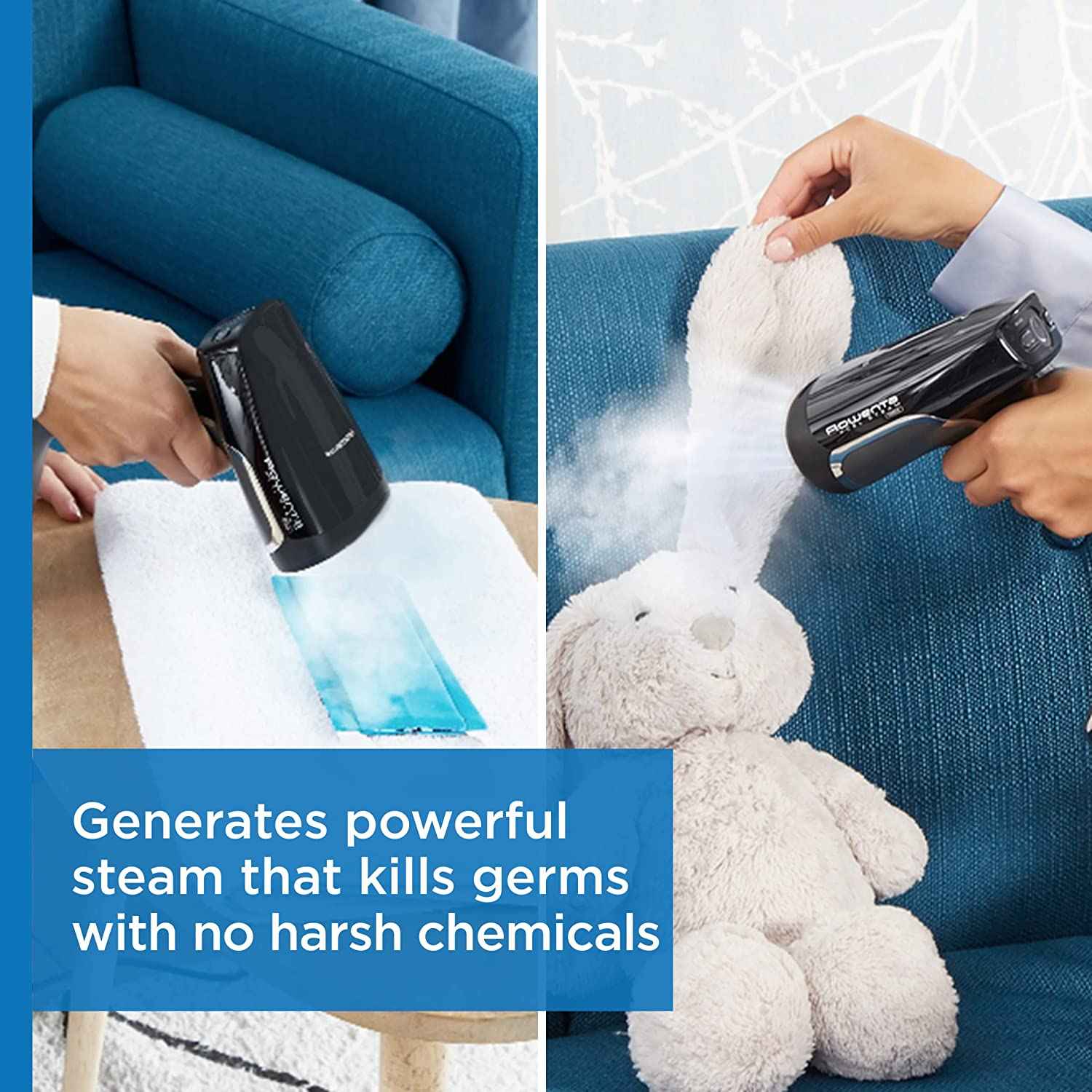 Rowenta X-Cel Portable Handheld Garment & Fabric Steamer – 1875 Watts