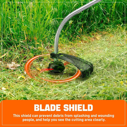 SENIX 17.7" 26.5cc 4-Cycle Gas Weed Eater, 11.3lb Curved Shaft Handle Adjustable String Trimmer Weed Wacker, GTC4QL-L