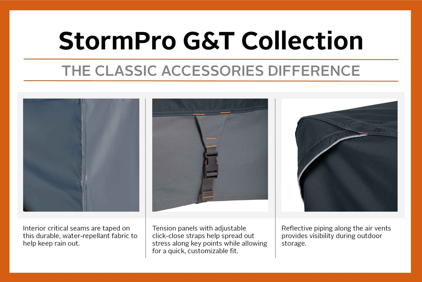 Classic Accessories StormPro™ RainProof Heavy-Duty Compact Utility Tractor Cover