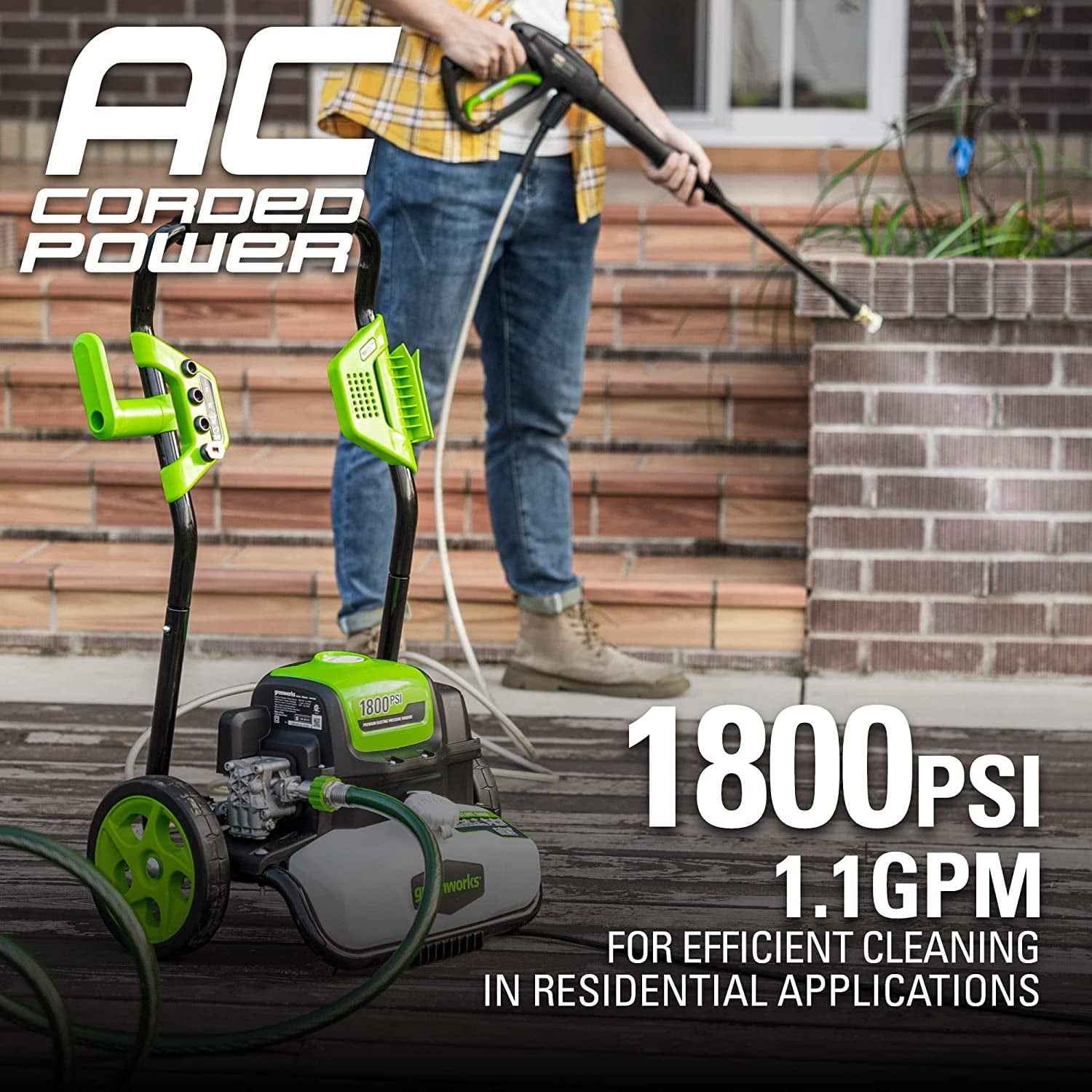 Greenworks 1800 PSI Pressure Washer