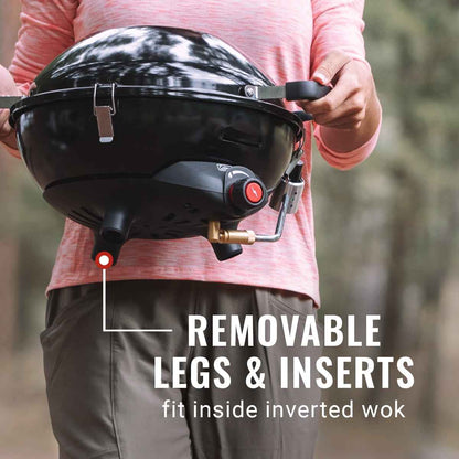 Coleman 4-in-1 Portable Propane Gas Multi-Purpose Camping Stove, 1 Burner