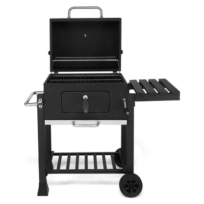 Ktaxon BBQ Grill Outdoor Charcoal Grill Smoker for Patio Backyard,Black