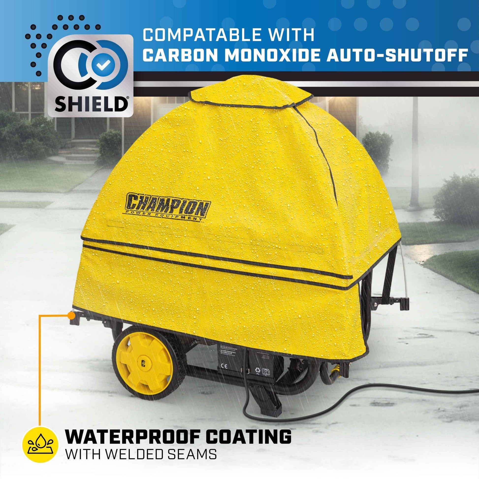 Champion Power Equipment Storm Shield Generator Cover by Gentent for 4000 to 12,500 Starting Watt Generators