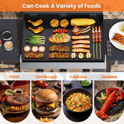 Brefac 3-Burner 23" Outdoor Propane Gas Grill for Camping, Tailgating, BBQ, Parties, Backyard & Patio