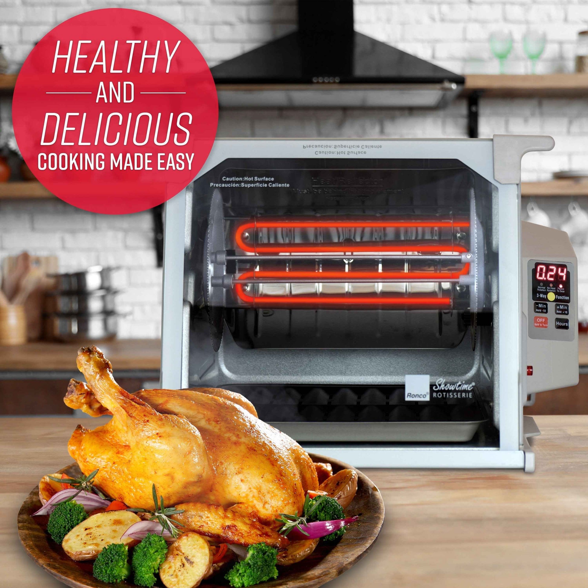 Ronco ST5000PLAT Digital Showtime Rotisserie, Platinum Edition
