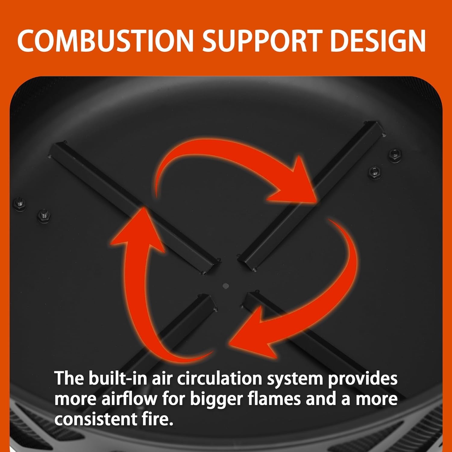 Red Mountain Valley Outdoor Wood Burning Fire Pit 24'' with Poker and Cover, 2-in-1 Functionality Cross-Woven Steel Fire Pits for Outside, Outdoor Fireplaces for Camping,BBQ, Patio,Backyard - Home OXO