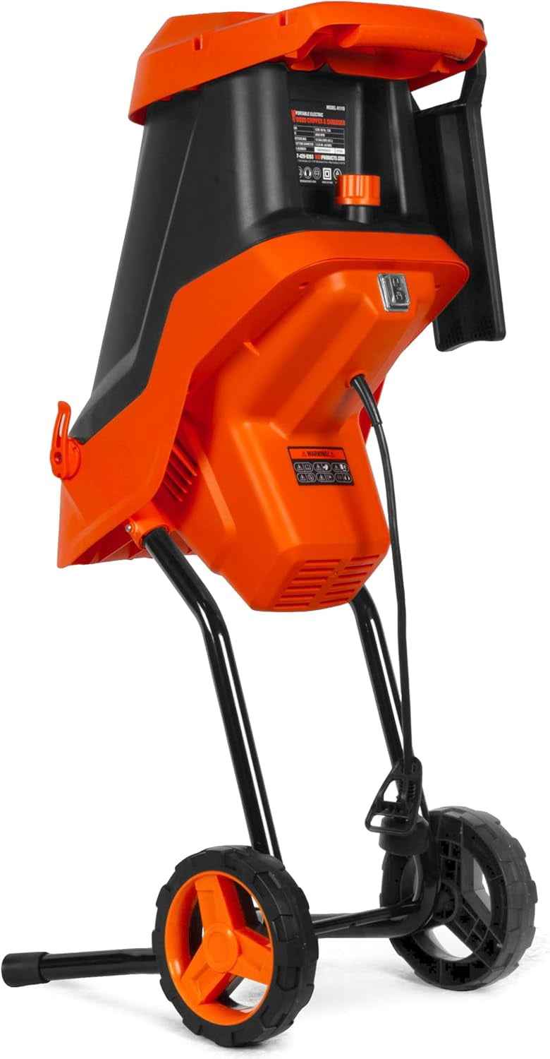 Electric Wood Chipper and Shredder, 15-Amp with 12-Gallon Collection Bag (41119)
